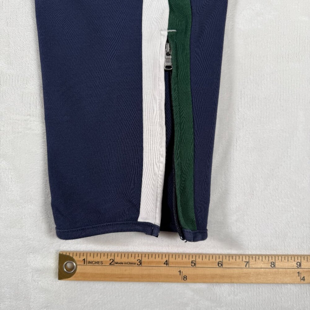 Polo Ralph Lauren Jogger Men Size L Blue Pockets 100% Cotton Red Logo Vintage - Picture 4 of 13